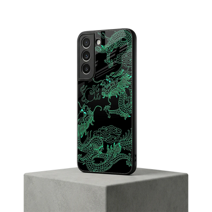 Dragons Green samsung galaxy s22 mobile cover | shockproof glass phone case