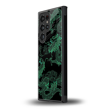 Dragons Green samsung galaxy s23 ultra mobile cover | shockproof glass phone case