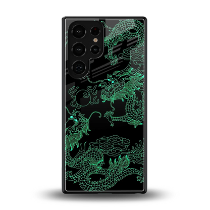 Dragons Green back phone cover | glass case for samsung galaxy s25 ultra