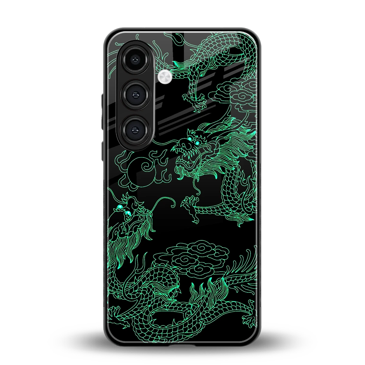 Dragons Green back phone cover | glass case for samsung galaxy s25 fe