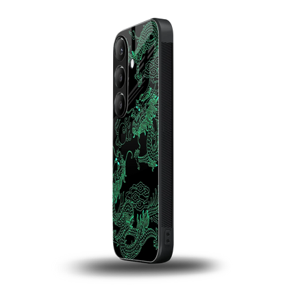 Dragons Green samsung galaxy s24 mobile cover | shockproof glass phone case
