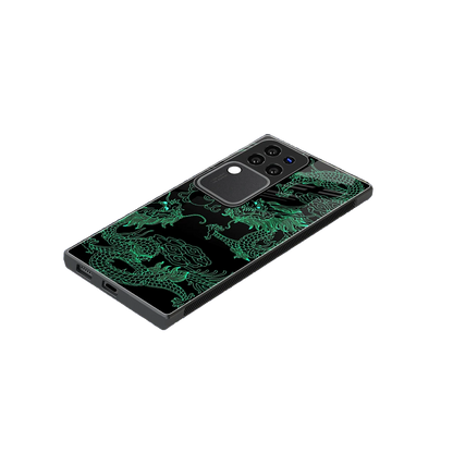 Dragons Green stylish phone case forvivo v30 pro | glossy glass and slim fit