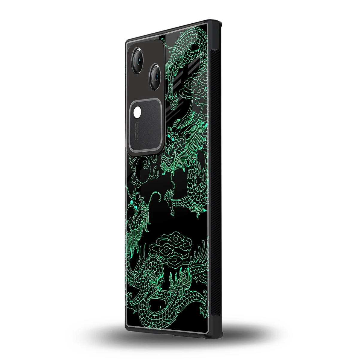 Dragons Green vivo v30 mobile cover | shockproof glass phone case