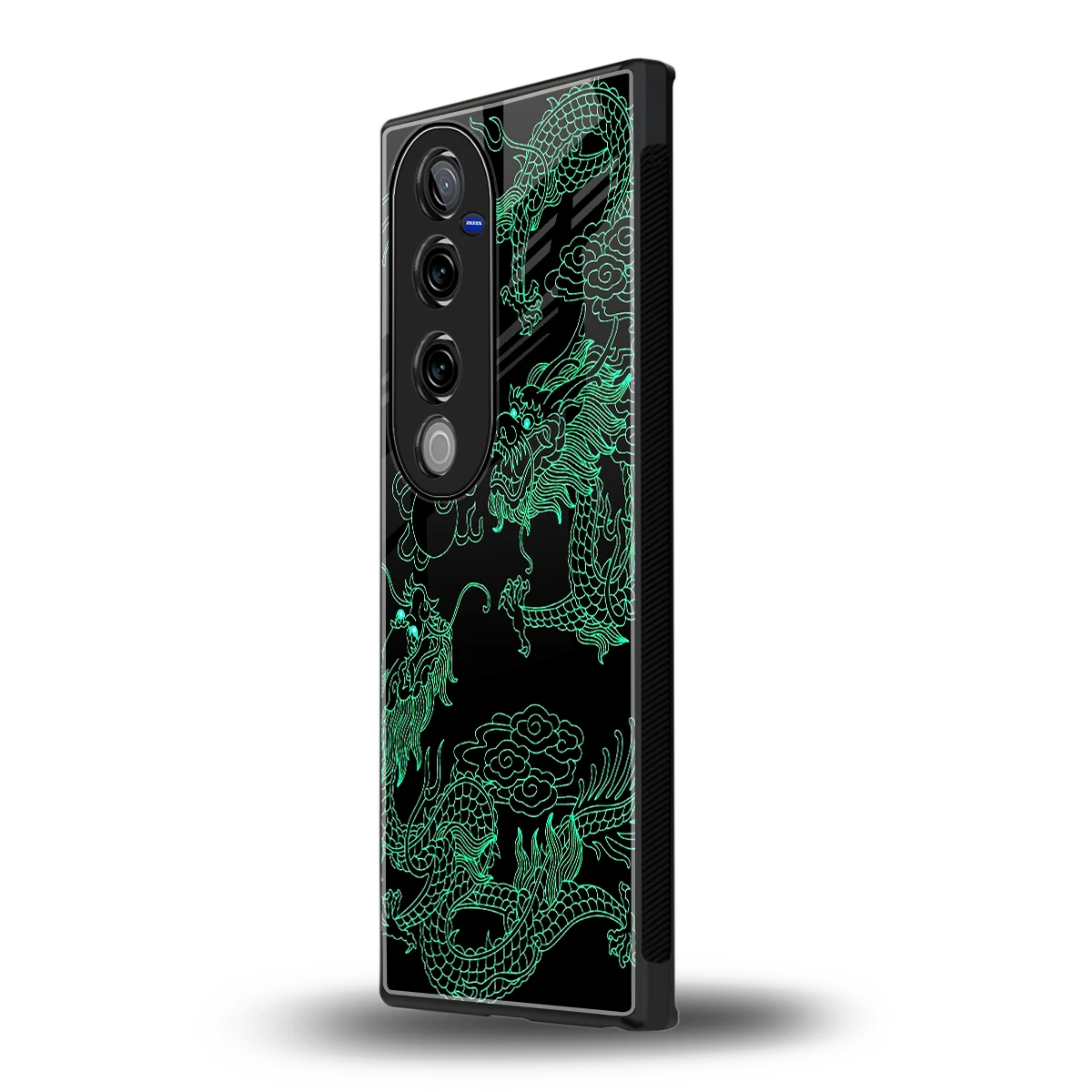 Dragons Green vivo v40 pro mobile cover | shockproof glass phone case