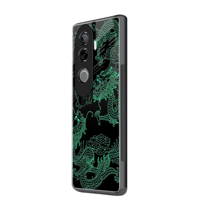 Dragons Green vivo v40e mobile cover | shockproof glass phone case