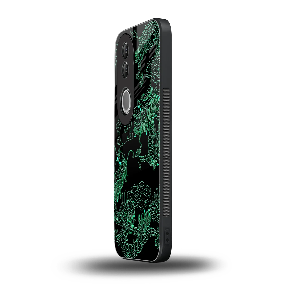 Dragons Green vivo v50 mobile cover | shockproof glass phone case