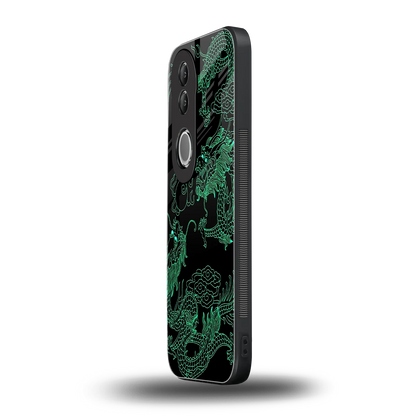 Dragons Green vivo v50 mobile cover | shockproof glass phone case