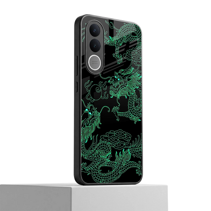 Dragons Green vivo v70 fe mobile cover | shockproof glass phone case