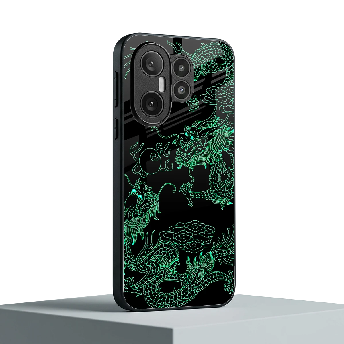 Dragons Green vivo x200 fe mobile cover | shockproof glass phone case