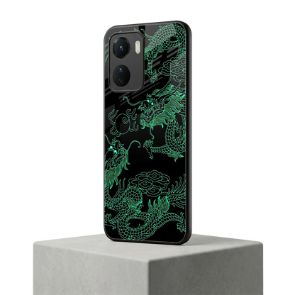 Dragons Green vivo y16 mobile cover | shockproof glass phone case