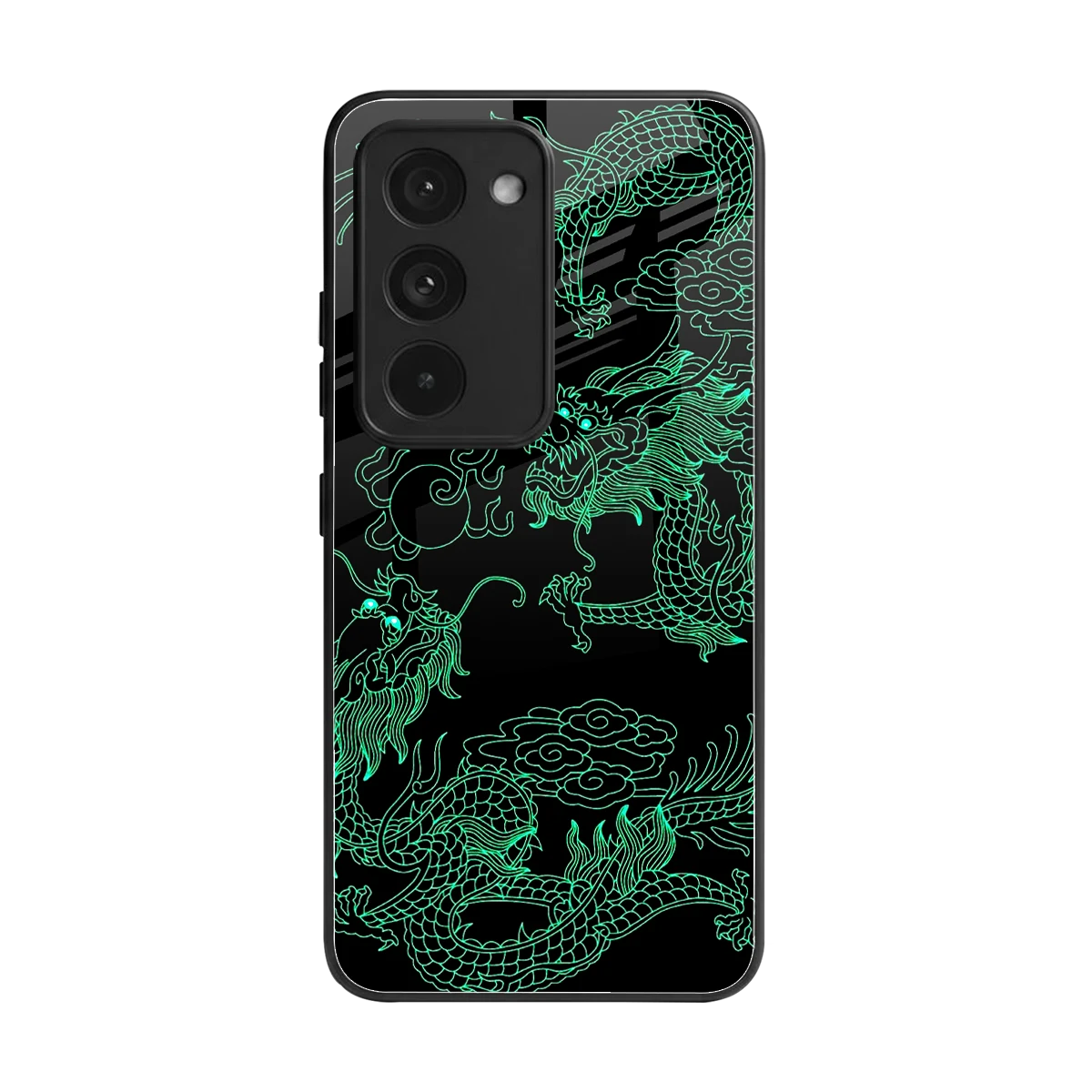 Dragons Green back phone cover | glass case for redmi 15 5g