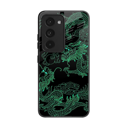 Dragons Green back phone cover | glass case for redmi 15 5g