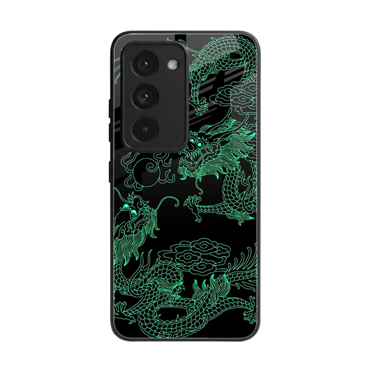 Dragons Green back phone cover | glass case for redmi 15 5g