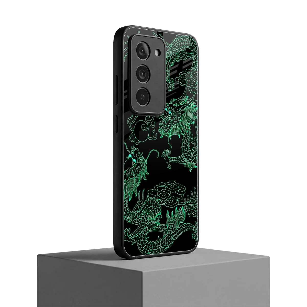 Dragons Green redmi 15 5g mobile cover | shockproof glass phone case