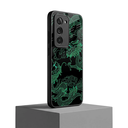 Dragons Green redmi 15 5g mobile cover | shockproof glass phone case