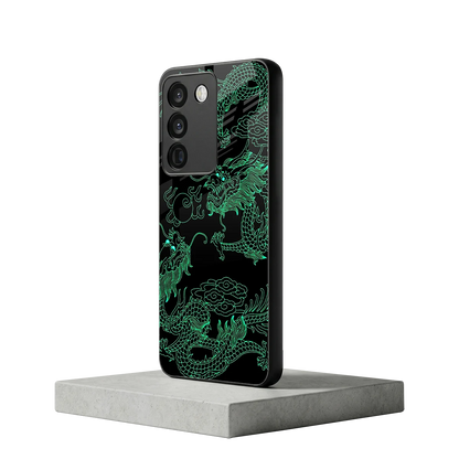 Dragons Green vivo y200 5g mobile cover | shockproof glass phone case