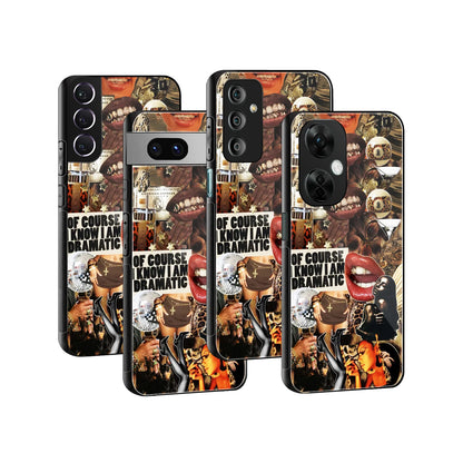 Stylish Glass Back Case for All Smartphones iPhone, Samsung, OnePlus, Pixel, Redmi, Oppo, Vivo, Motorola