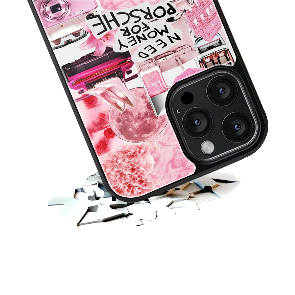 Durable Glass Back Mobile Case for iPhone, Samsung, OnePlus, Google Pixel, Redmi, Vivo, Oppo