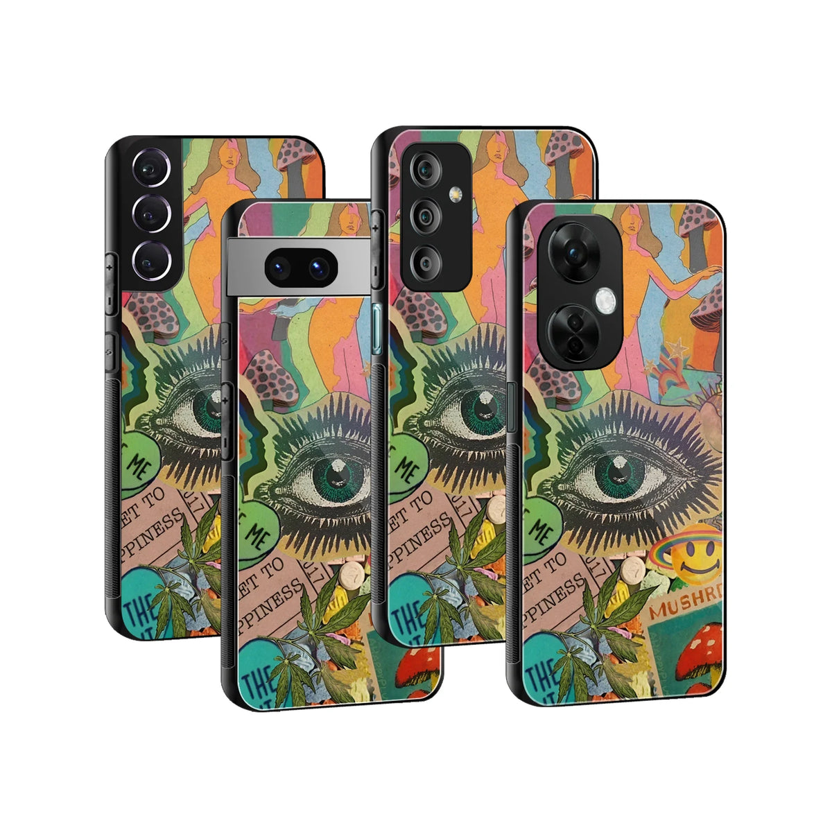 Stylish Glass Back Case for All Smartphones iPhone, Samsung, OnePlus, Pixel, Redmi, Oppo, Vivo, Motorola