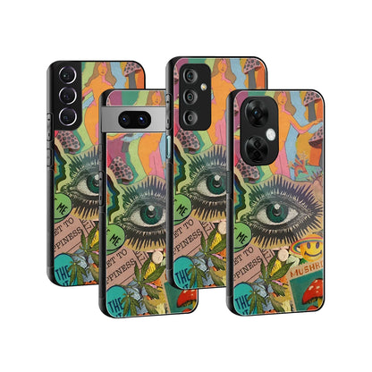 Stylish Glass Back Case for All Smartphones iPhone, Samsung, OnePlus, Pixel, Redmi, Oppo, Vivo, Motorola