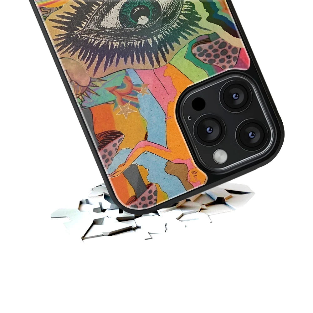 Durable Glass Back Mobile Case for iPhone, Samsung, OnePlus, Google Pixel, Redmi, Vivo, Oppo