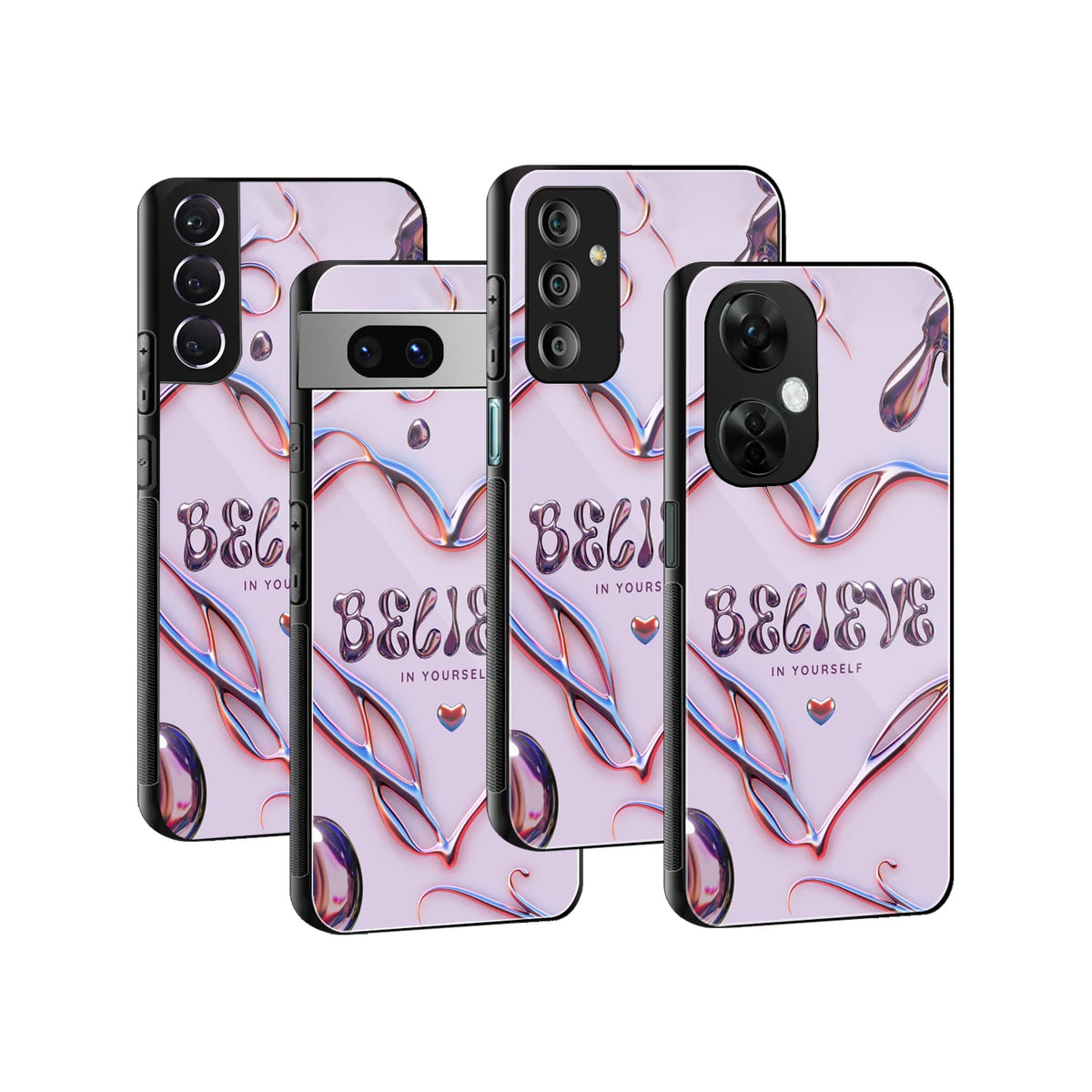 Stylish Glass Back Case for All Smartphones iPhone, Samsung, OnePlus, Pixel, Redmi, Oppo, Vivo, Motorola