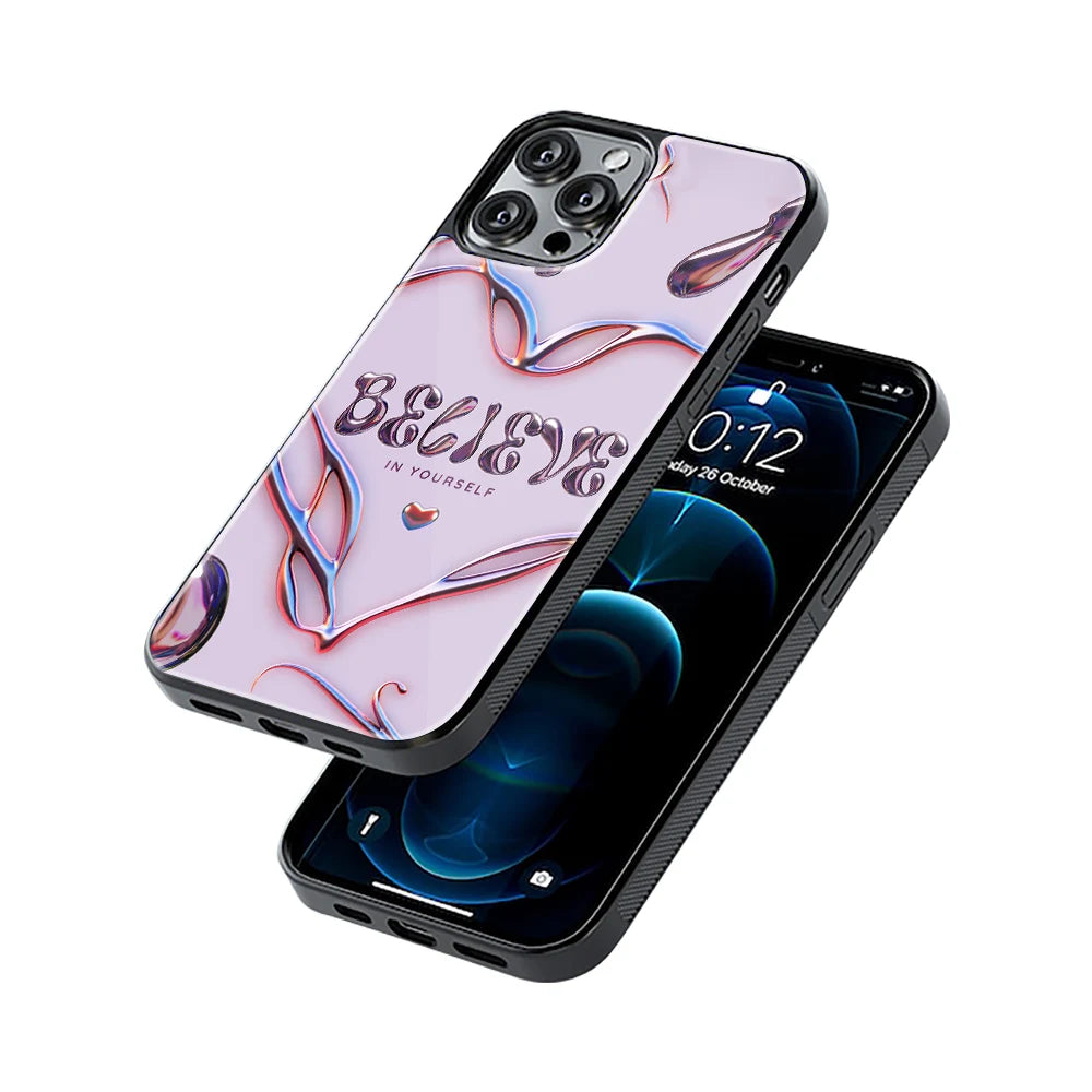 Protective Glass Back Phone Case Compatible with iPhone, Samsung, OnePlus, Pixel & More