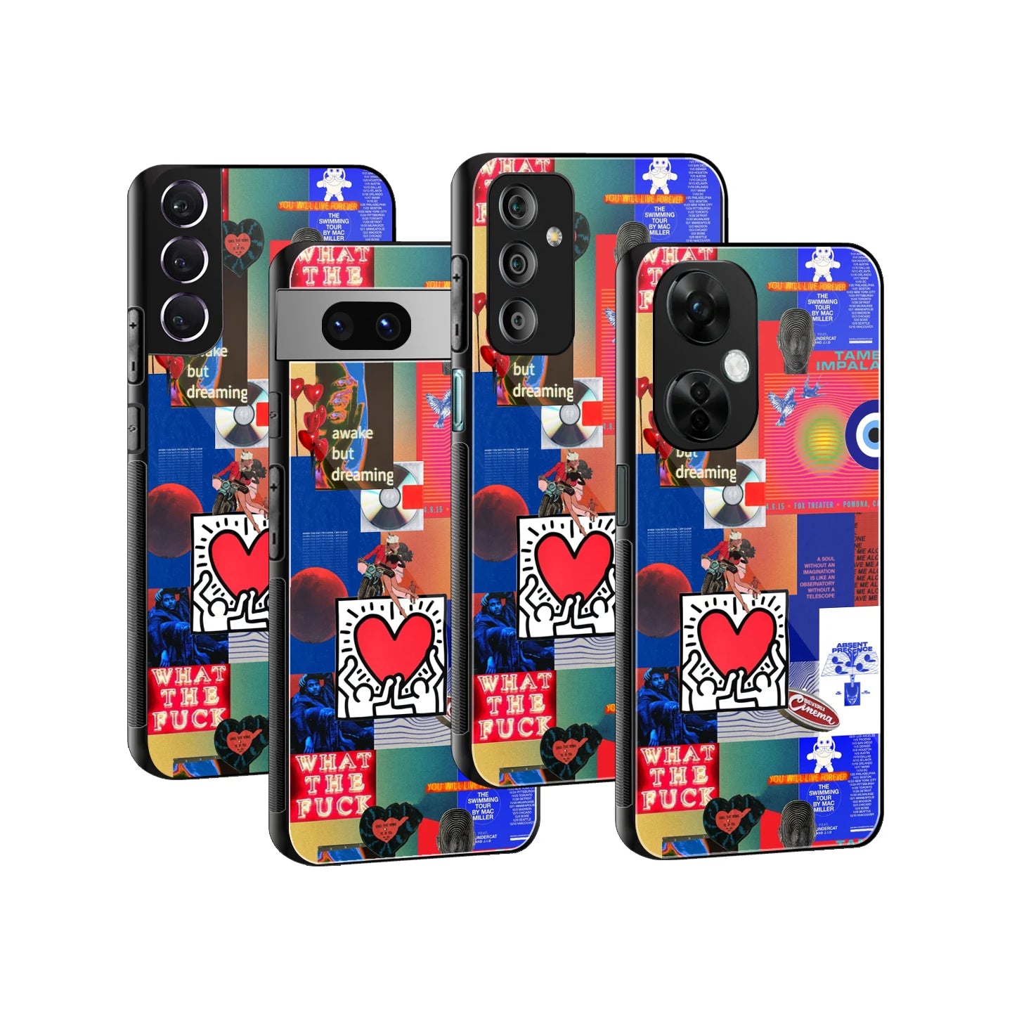 Stylish Glass Back Case for All Smartphones iPhone, Samsung, OnePlus, Pixel, Redmi, Oppo, Vivo, Motorola