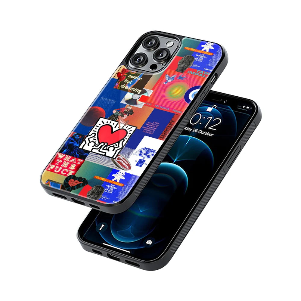 Protective Glass Back Phone Case Compatible with iPhone, Samsung, OnePlus, Pixel & More
