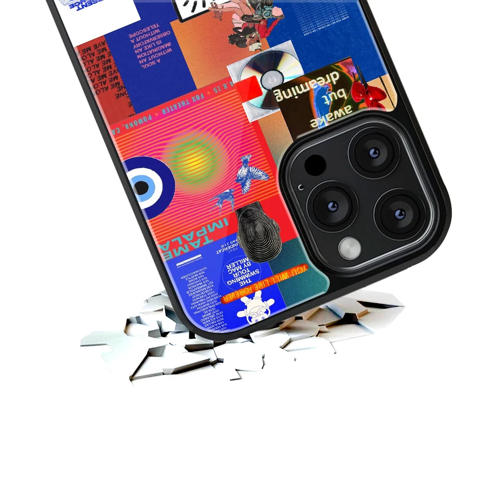 Durable Glass Back Mobile Case for iPhone, Samsung, OnePlus, Google Pixel, Redmi, Vivo, Oppo