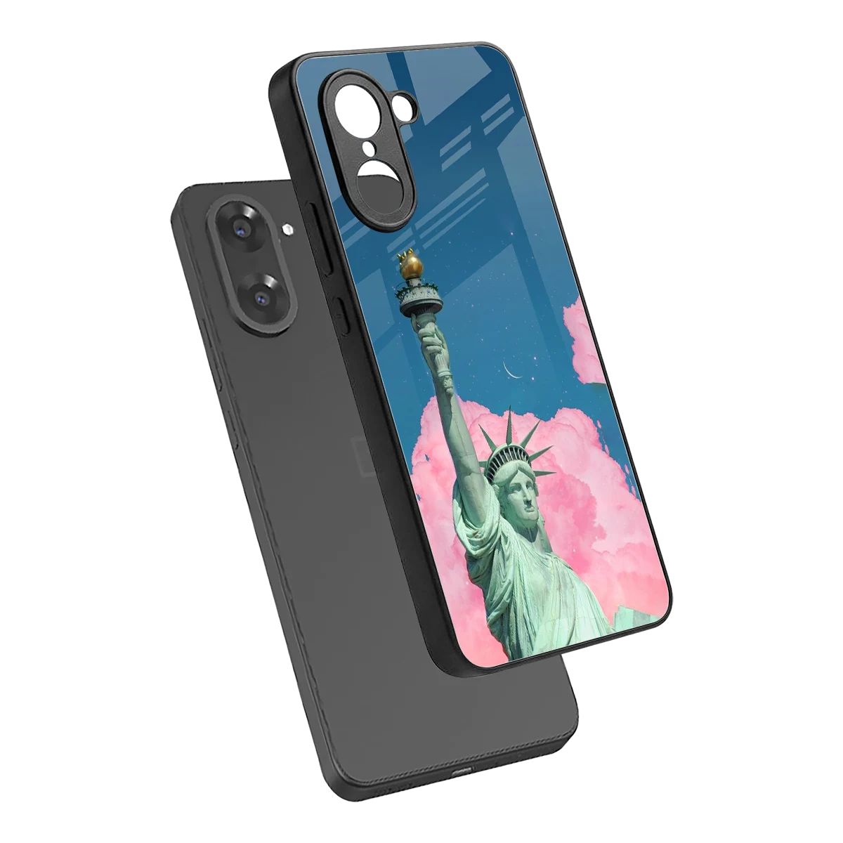 Dreamy Freedom sleek oneplus nord ce5 5g cover with tempered glass back and TPU edges
