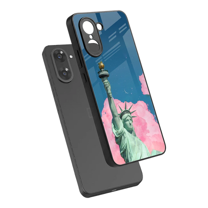 Dreamy Freedom sleek oneplus nord ce5 5g cover with tempered glass back and TPU edges