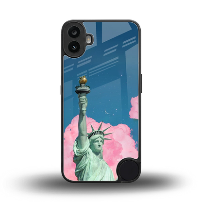 Dreamy Freedom back phone cover | glass case for cmf nothing phone 1