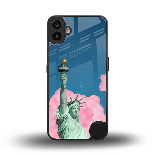 Dreamy Freedom back phone cover | glass case for cmf nothing phone 1