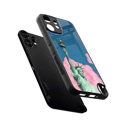 Dreamy Freedom sleek cmf nothing phone 2 pro cover with tempered glass back and TPU edges