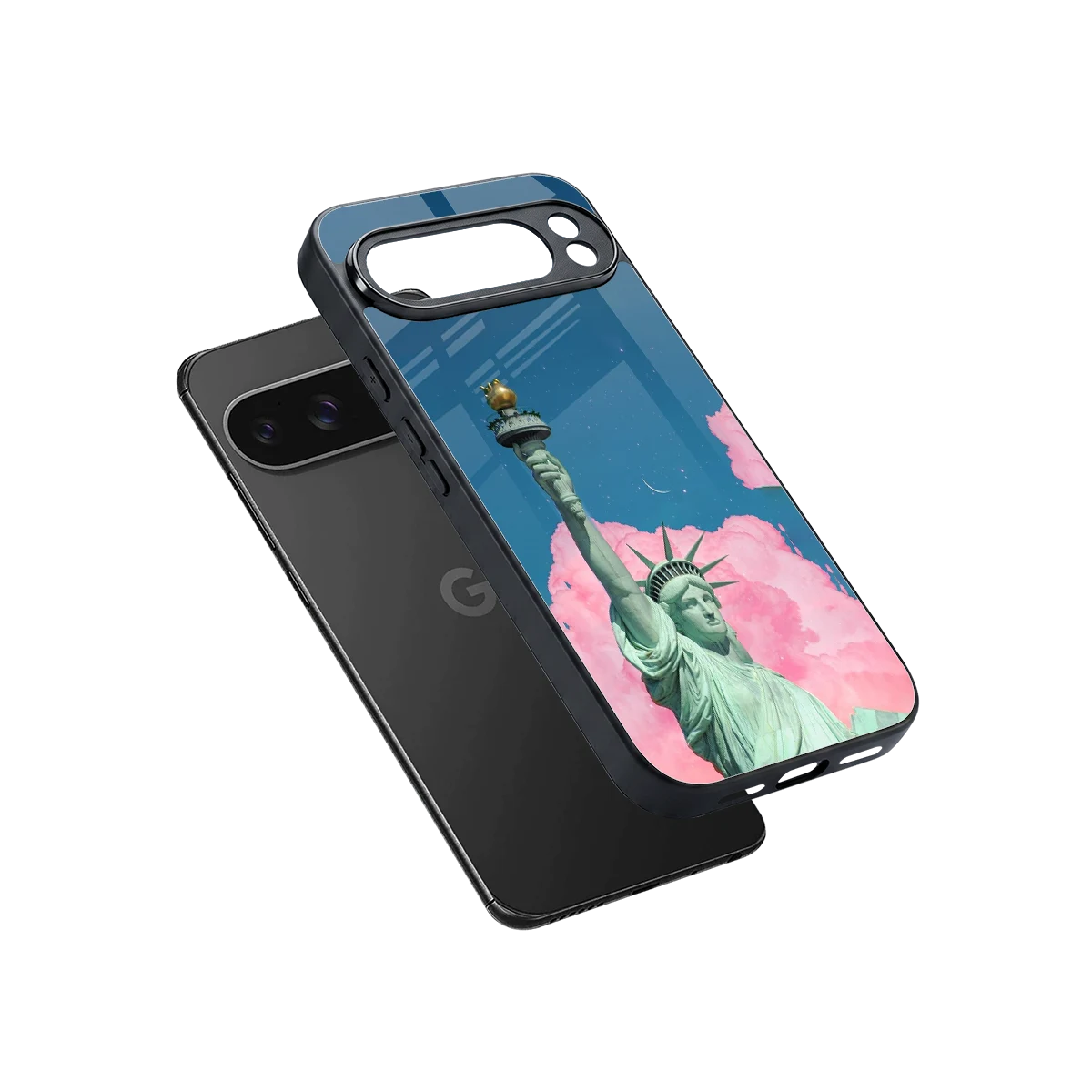 Dreamy Freedom sleek google pixel 10 pro xl cover with tempered glass back and TPU edges