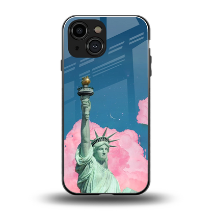 Dreamy Freedom back phone cover | glass case for iphone 13 mini