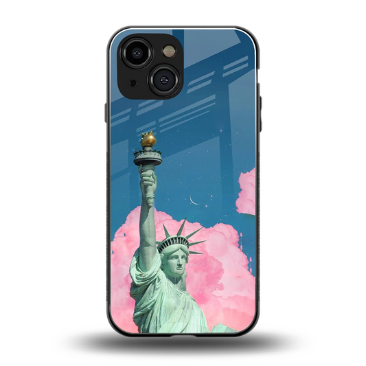 Dreamy Freedom back phone cover | glass case for iphone 13 mini