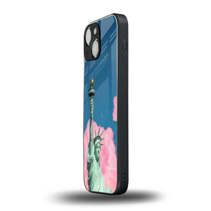 Dreamy Freedom iphone 13 mini mobile cover | shockproof glass phone case