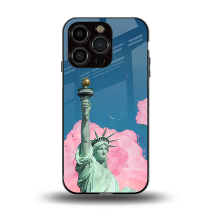 Dreamy Freedom back phone cover | glass case for iphone 13 pro