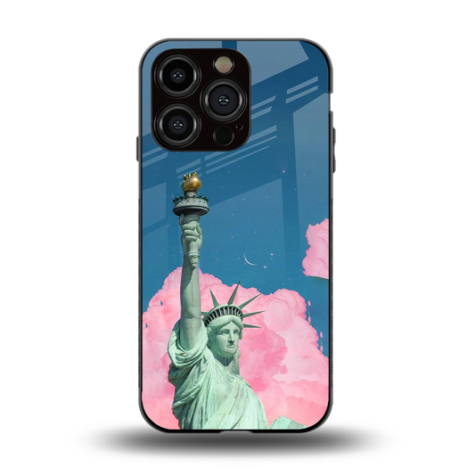 Dreamy Freedom back phone cover | glass case for iphone 13 pro