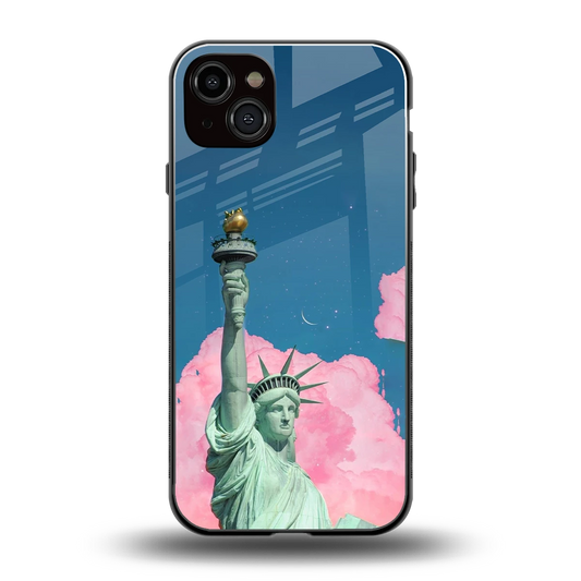 Dreamy Freedom back phone cover | glass case for iphone 14 plus
