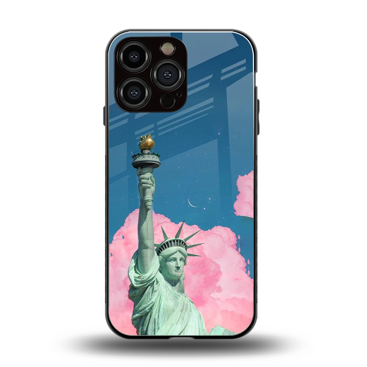 Dreamy Freedom back phone cover | glass case for iphone 15 pro max