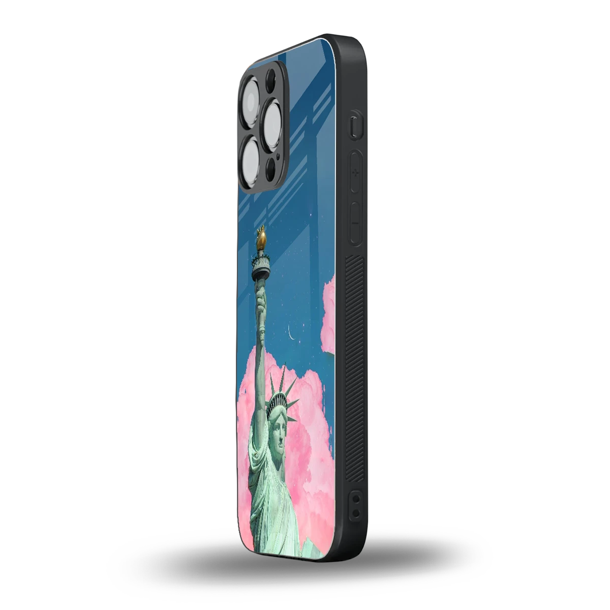 Dreamy Freedom iphone 15 pro max mobile cover | shockproof glass phone case