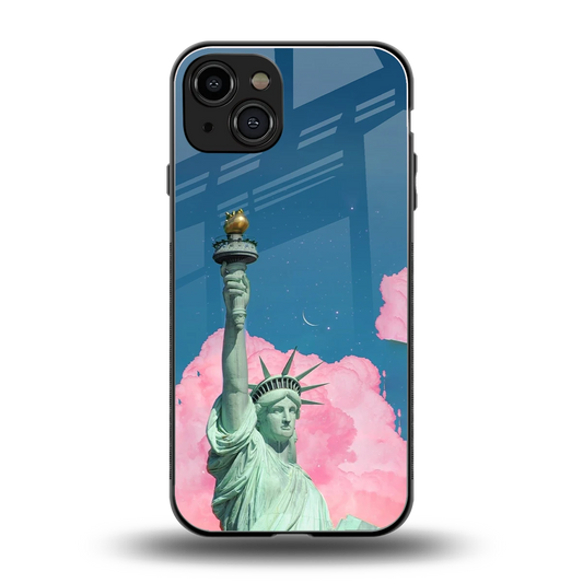 Dreamy Freedom back phone cover | glass case for iphone 15