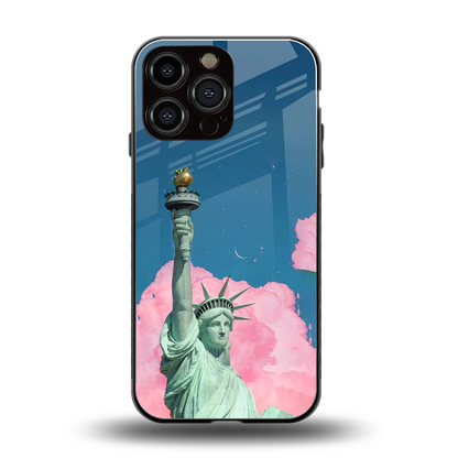 Dreamy Freedom back phone cover | glass case for iphone 16 pro max