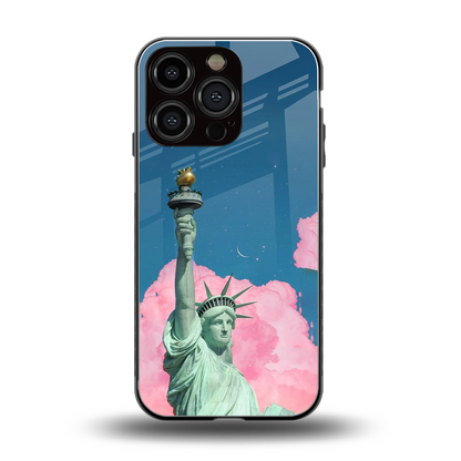 Dreamy Freedom back phone cover | glass case for iphone 16 pro