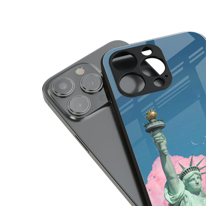 Dreamy Freedom stylish phone case for iphone 15 | glossy glass and slim fit