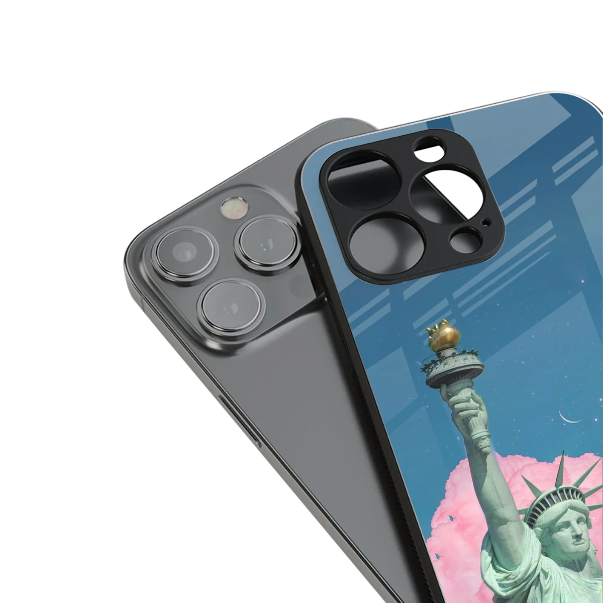 Dreamy Freedom stylish phone case for iphone 14 | glossy glass and slim fit