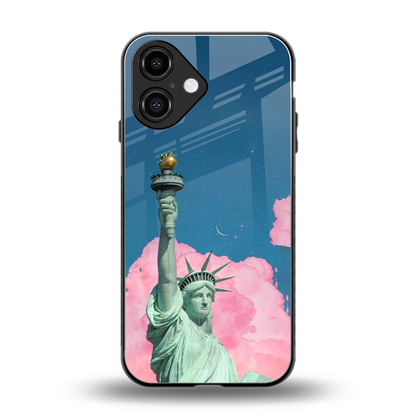 Dreamy Freedom back phone cover | glass case for iphone 16
